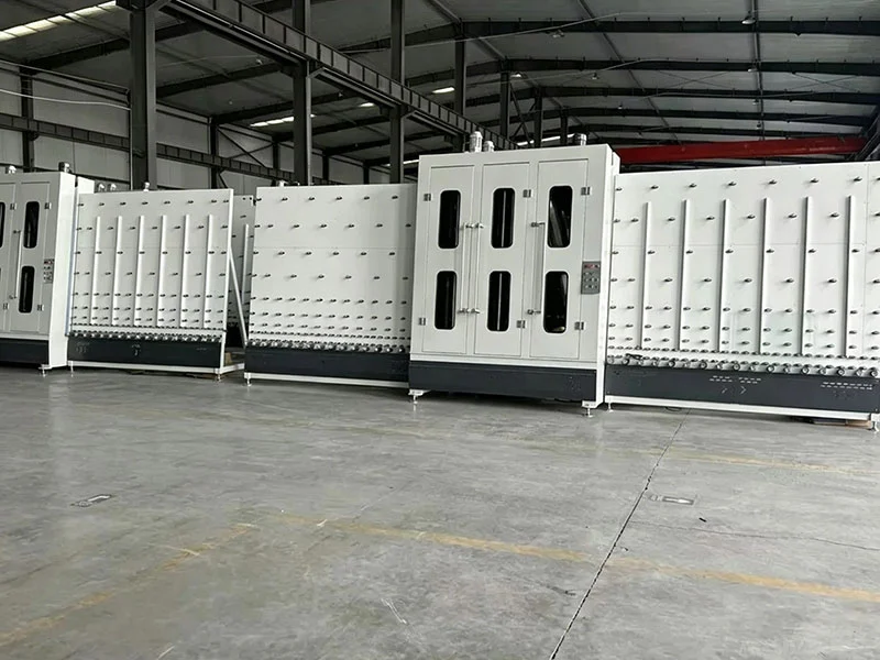 Vertical Washing Drying Machine For Insulated And Tempered Glass