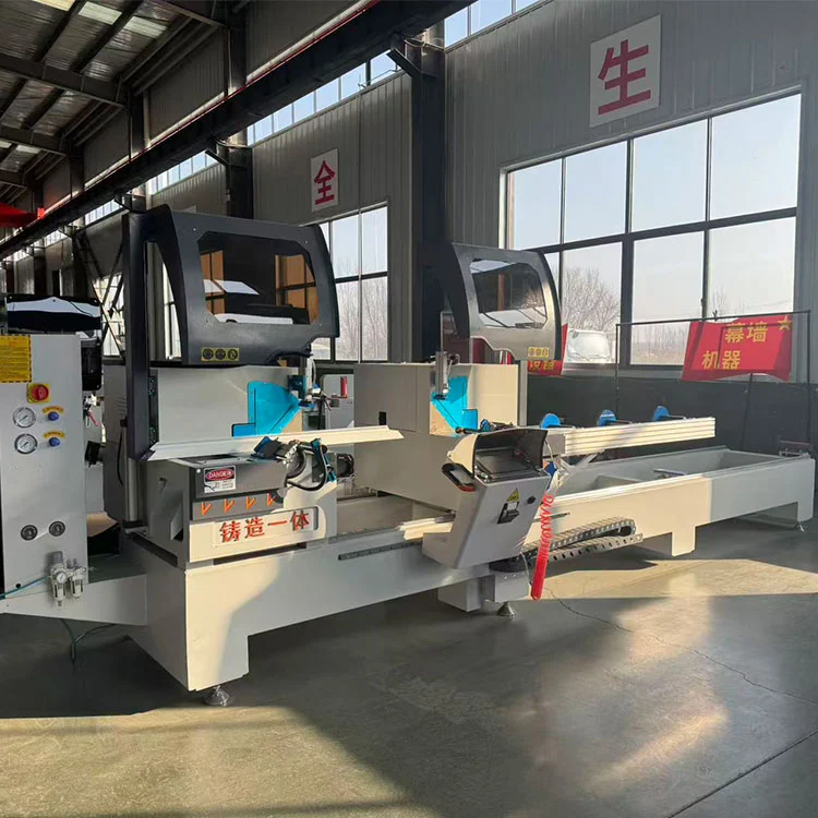 Semi-automatic Double Head Mitre Saw Aluminum Profile Cutting Machine